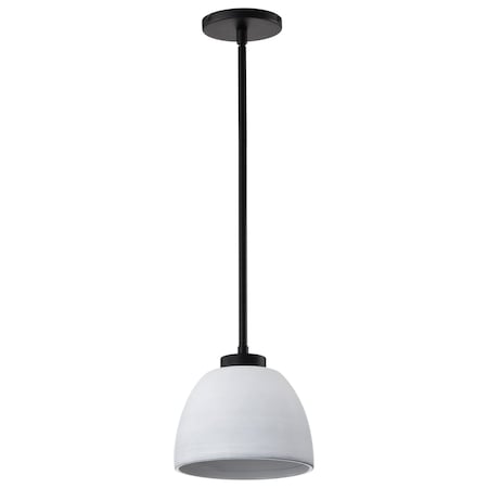 Nuvo Collins - 8 Inch Mini Pendant - with White Ceramic 60/8012